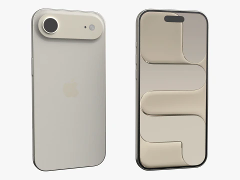 Apple iPhone Air Light Gold 3D Model