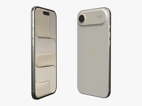 Apple iPhone Air Light Gold 3D Model