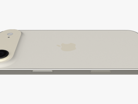 Apple iPhone Air Emas Muda Model 3D