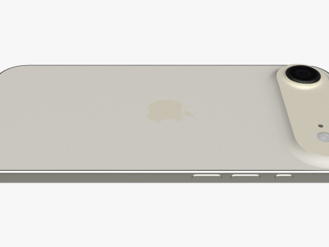Apple iPhone Air Emas Muda Model 3D