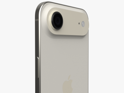 Apple iPhone Air Emas Muda Model 3D