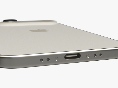 Apple iPhone Air Emas Muda Model 3D