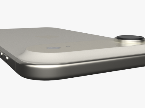 Apple iPhone Air Emas Muda Model 3D