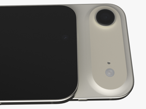 Apple iPhone Air Emas Muda Model 3D