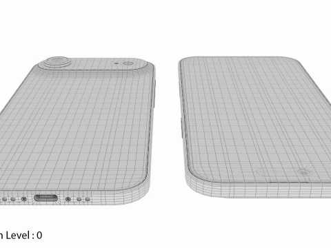 Apple iPhone Air Light Gold 3D Model
