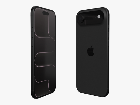 Apple iPhone Air Space Black 3D Model