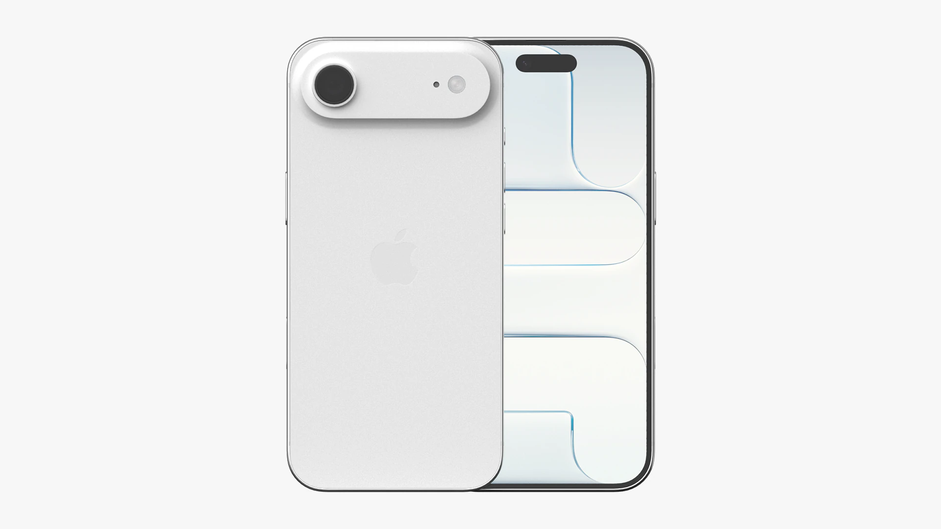 Apple iPhone Air Cloud White 3D Model .c4d .max .obj .3ds .fbx .stl .blend
