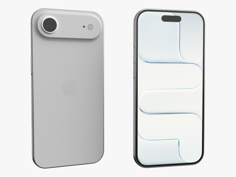 Apple iPhone Air Nuvola Bianca Modello 3D