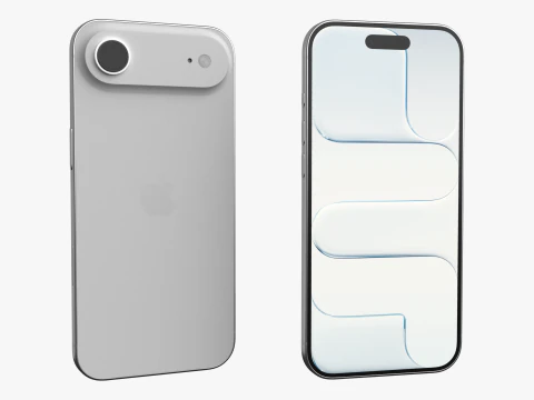 Apple iPhone Air Cloud White 3D Model