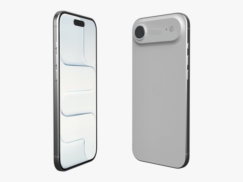 Apple iPhone Air Nuvola Bianca Modello 3D