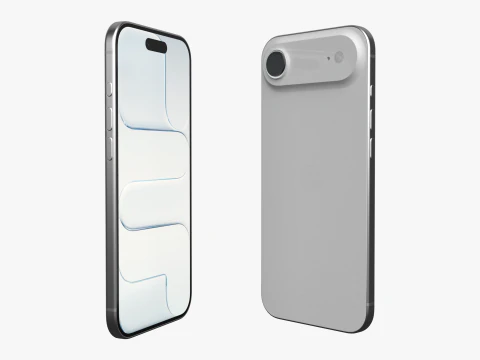Apple iPhone Air Cloud White 3D Model