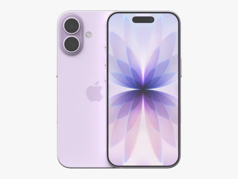 Apple iPhone 17 Лаванда 3D Модель