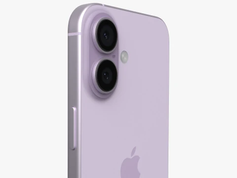Apple iPhone 17 Lavender 3D Model