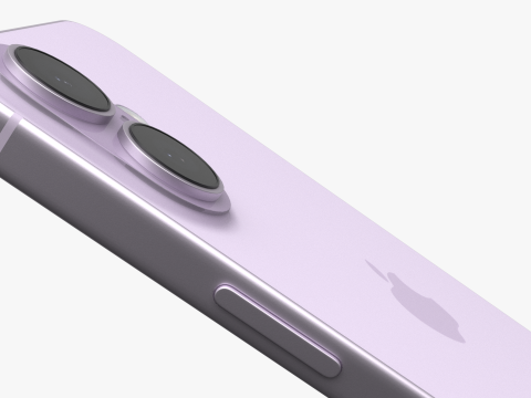 Apple iPhone 17 Lavender Model 3D