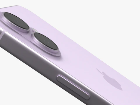 Apple iPhone 17 Lavender 3D Model