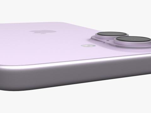 Apple iPhone 17 Lavender Model 3D
