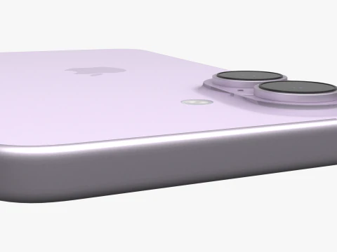 Apple iPhone 17 Lavender 3D Model