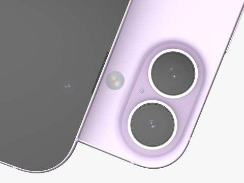 Apple iPhone 17 Lavender Model 3D