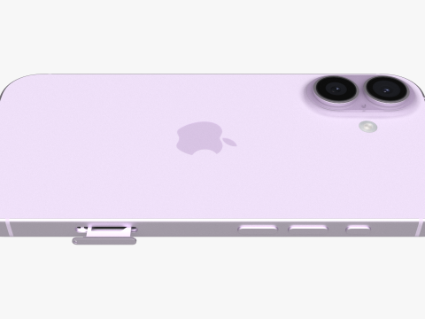 Apple iPhone 17 Lavender Model 3D