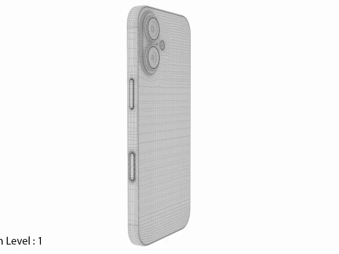 Apple iPhone 17 Lavender 3D Model