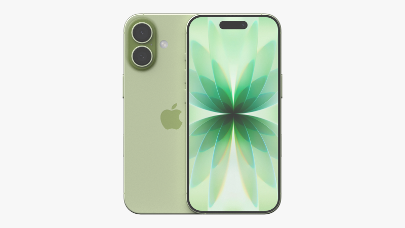 Apple iPhone 17 Salbei 3D Modell .c4d .max .obj .3ds .fbx .stl .blend