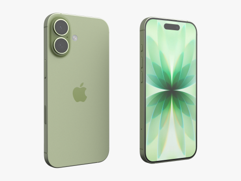 Apple iPhone 17 Salbei 3D Modell