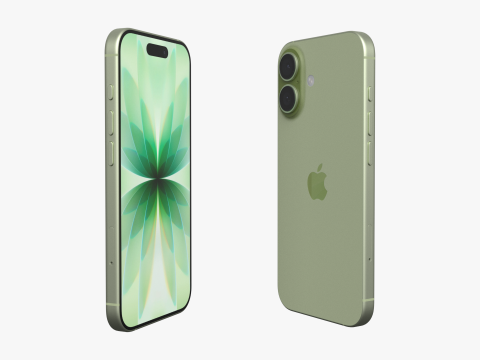 Apple iPhone 17 Salbei 3D Modell