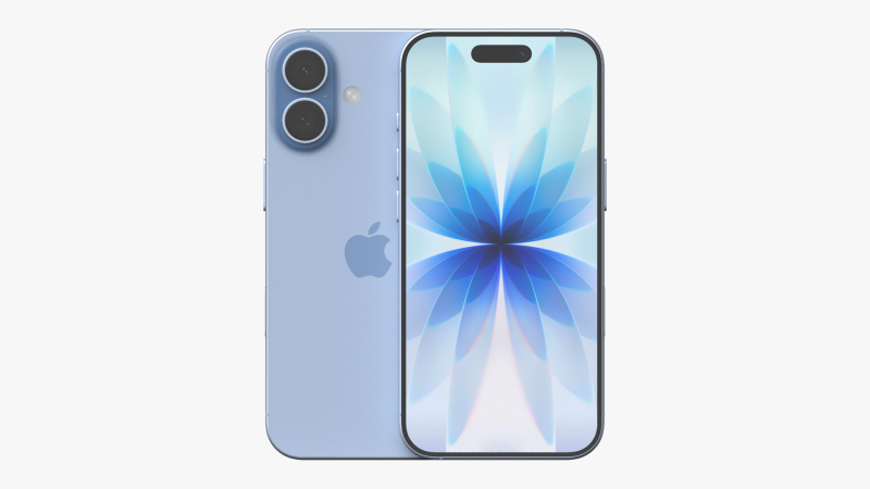 Apple iPhone 17 Kabut Biru Model 3D .c4d .max .obj .3ds .fbx .stl .blend