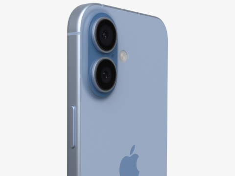 Apple iPhone 17 Kabut Biru Model 3D