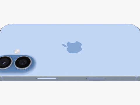 Apple iPhone 17 Kabut Biru Model 3D