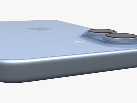 Apple iPhone 17 Kabut Biru Model 3D