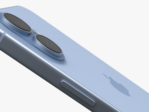 Apple iPhone 17 Kabut Biru Model 3D