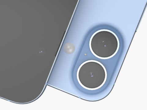 Apple iPhone 17 Kabut Biru Model 3D