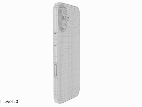 Apple iPhone 17 Kabut Biru Model 3D