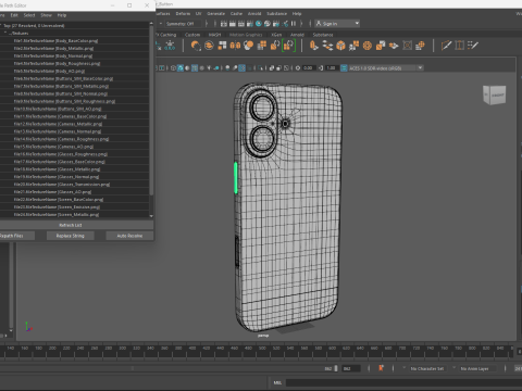 Apple iPhone 17 Kabut Biru Model 3D