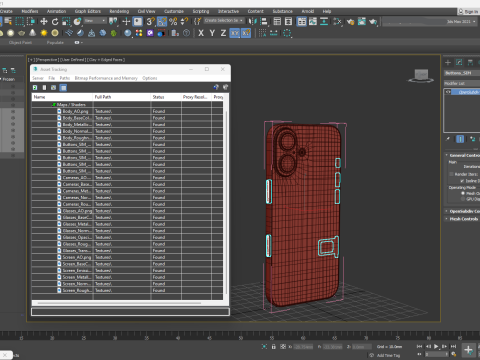 Apple iPhone 17 Kabut Biru Model 3D