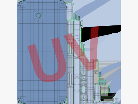 Apple iPhone 17 Kabut Biru Model 3D