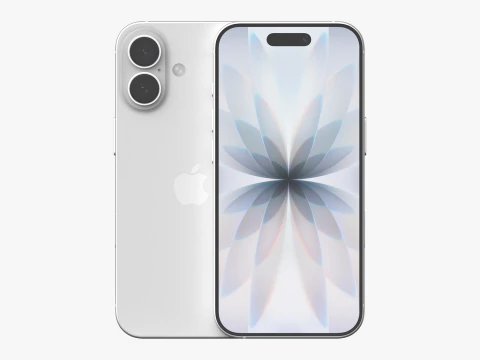 アップル iPhone 17 ホワイト 3Dモデル