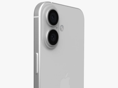 Apple iPhone 17 Белый 3D Модель