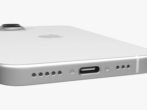 Apple iPhone 17 Белый 3D Модель