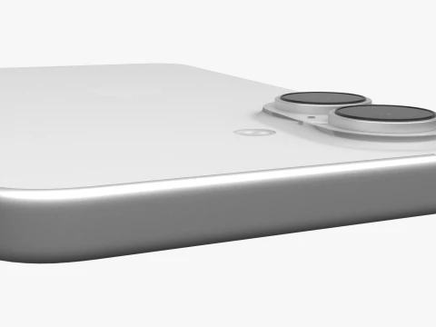 Apple iPhone 17 Белый 3D Модель