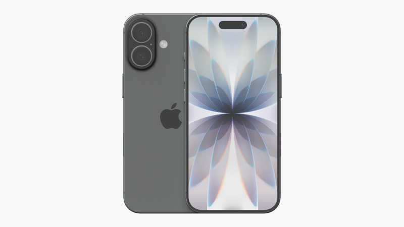 Apple iPhone 17 Black 3D Model .c4d .max .obj .3ds .fbx .stl .blend