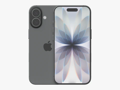 Apple iPhone 17 Nero Modello 3D