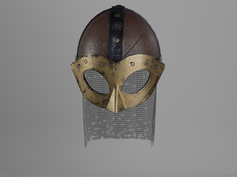 Helmet Viking 3D Model
