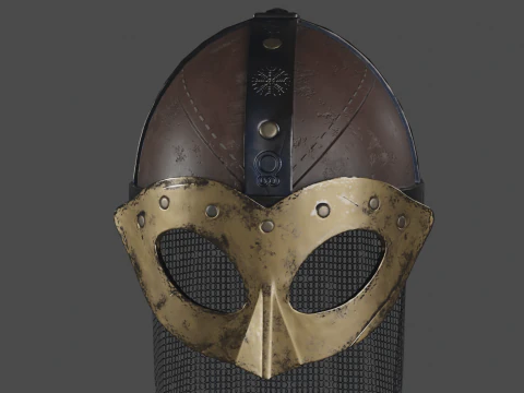 Helmet Viking 3D Model