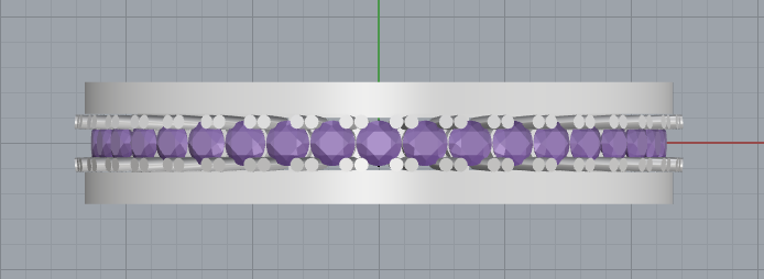 Modular Gemstone Band Ring 3D PrintableJewelry Modelo de impresión 3D .c4d .max .obj .3ds .fbx .stl .blend