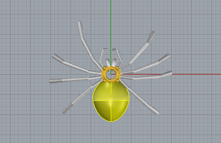 Spider Pendant 3D Printable JewelryModel Modelo de impresión 3D .c4d .max .obj .3ds .fbx .stl .blend