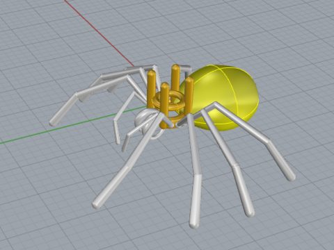 Spider Pendant 3D Printable JewelryModel Modelo de impresión 3D
