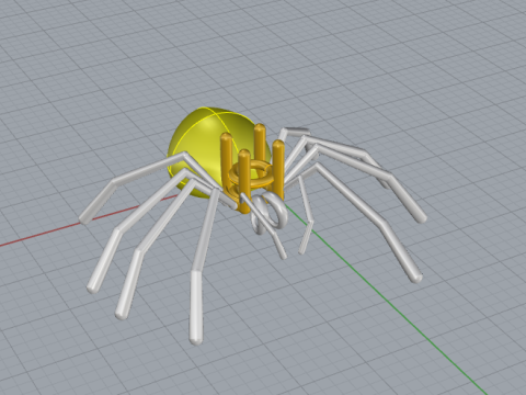 Spider Pendant 3D Printable JewelryModel Modelo de impresión 3D