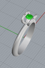 Heart Claw Solitaire Ring 3D Printable RomanticJewelry Modelo de impresión 3D .c4d .max .obj .3ds .fbx .stl .blend